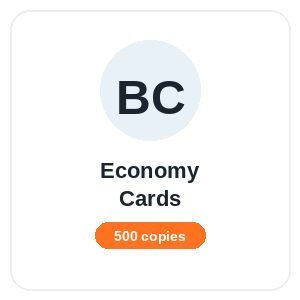 Economy Business Cards