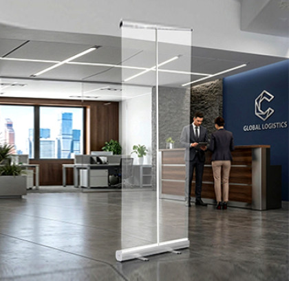 Transparent Roller Banner